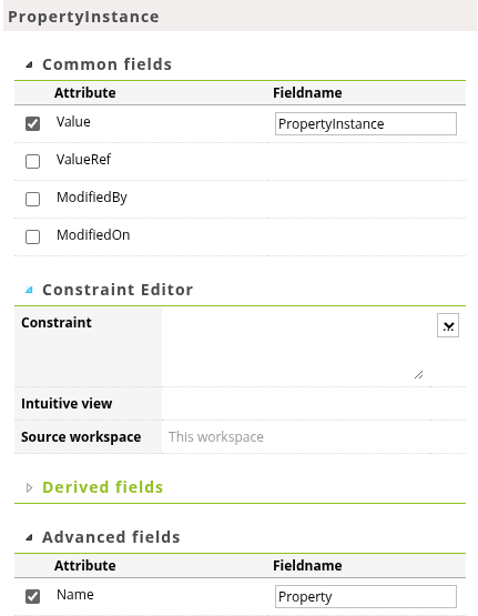 Property Instances PropertyInstance