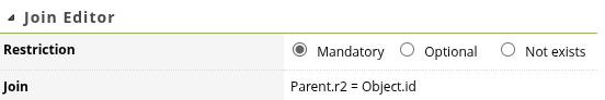 Relation Instances R2Instance join editor